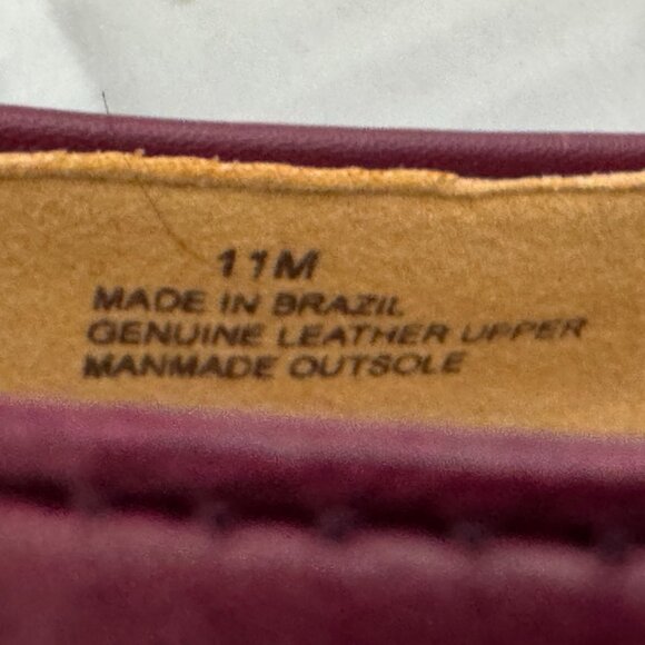 NIB Talbots Loafers Ryan Bow sz 11 Plum Flat Heel Leather - Picture 11 of 14